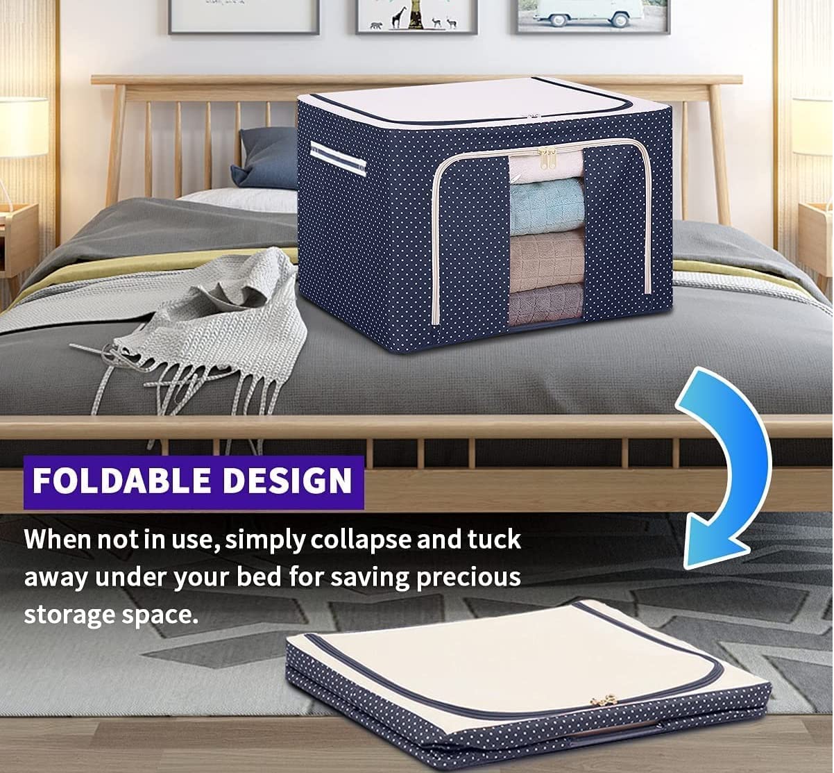 Bramley™  - Wardrobe Clothes Storage Organizer, Store Clothes, Winter Wear, Toys and Bed Linen