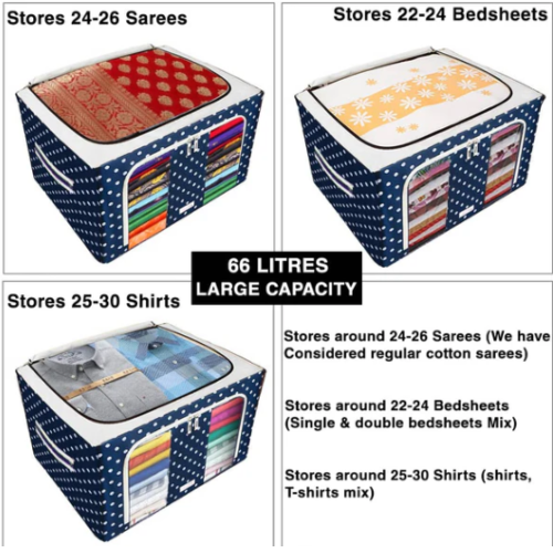 Bramley™  - Wardrobe Clothes Storage Organizer, Store Clothes, Winter Wear, Toys and Bed Linen