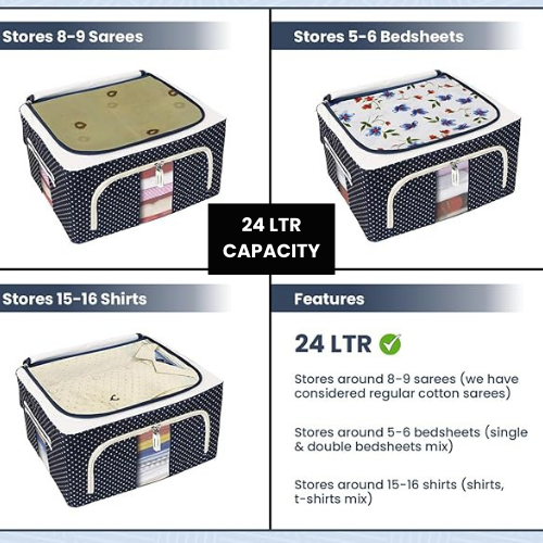 Bramley™  - Wardrobe Clothes Storage Organizer, Store Clothes, Winter Wear, Toys and Bed Linen